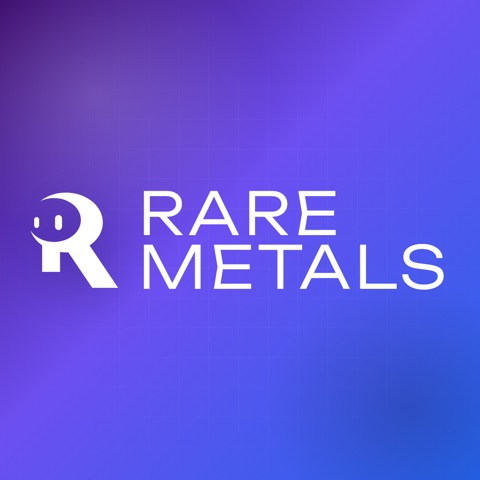 White wordmark on violet blue